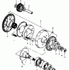 GT750 1973-1977 Муфта стартера