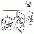 TC100 1973-1977 Rear combination lamp (tc1000)