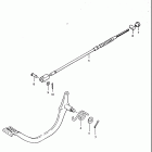 TC185 1974-1977 Педаль тормоза