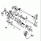 GT380 1973-1977 Механизм  переключения передач