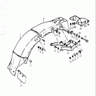 GS400,-X 1977 Заднее крыло