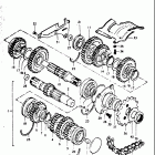 GT750 1973-1977 Трансмиссия