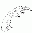 TS125 1973-1977 Rear fender (ts125a