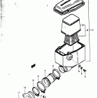 TS400 1973-1977 Air cleaner (l