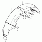GT750 1973-1977 Rear fender (gt750a & b)