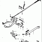 RM370 1976-1977 Prop stand - brake pedal
