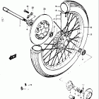 GT550 1973-1977 Переднее колесо