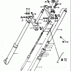 RM370 1976-1977 Передняя вилка