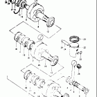 GT550 1973-1977 Piston - crankshaft