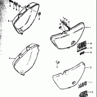 TS400 1973-1977 Frame cover (l