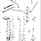 GT550 1973-1977 Handlebar - control cable