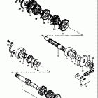 TS125 1973-1977 Трансмиссия