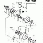 GT250 1973-1977 Piston - crankshaft (gt250a