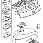 GT250 1973-1977 Топливный бак