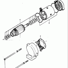 GT750 1973-1977 Starting motor (mutsuba)