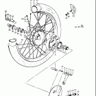TC185 1974-1977 Переднее колесо