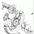 GT250 1973-1977 Заднее колесо