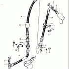 GT250 1973-1977 Brake hose (gt250l