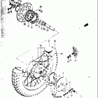 TS400 1973-1977 Заднее колесо