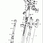 GT250 1973-1977 Front fork (gt250m
