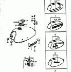 TS100 1973-1977 Топливный бак