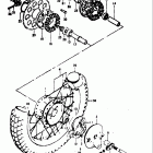 TC100 1973-1977 Заднее колесо