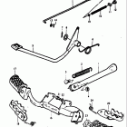 TS75 1975-1977 Prop stand - brake pedal