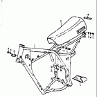 RM370 1976-1977 Frame - seat
