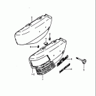 GT250 1973-1977 Left frame cover
