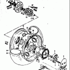 RV125 1973-1977 Заднее колесо