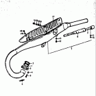 RV125 1973-1977 Глушитель