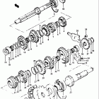 GT250 1973-1977 Трансмиссия