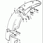 TS250 1973-1976 Rear fender (ts250l