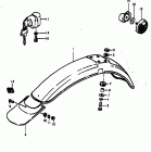TS250 1973-1976 Переднее крыло