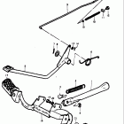 TM75 1974-1976 Stand - brake pedal