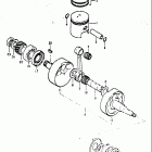 TS185 1973-1976 Коленвал