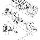 TM75 1974-1976 Piston - crankshaft