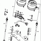 TS250 1973-1976 Спидометр-тахометр
