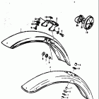 TS185 1973-1976 Front fender (ts185k