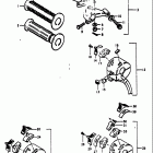 TS250 1973-1976 Left handle switch