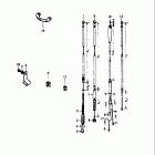 TM75 1974-1976 Трос управления