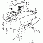 RE5 M A (497cc Rotary) 1975-1976 Топливный бак