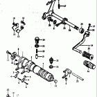 TS185 1973-1976 Механизм  переключения передач