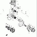 TM400 1971-1975 Коленвал