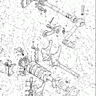 TM250 1972-1975 Механизм  переключения передач