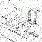 TM250 1972-1975 Маятник задний
