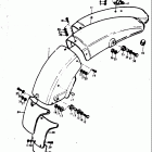 TM400 1971-1975 Заднее крыло