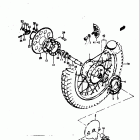 TM400 1971-1975 Заднее колесо