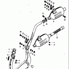 TM125 1973-1975 Глушитель