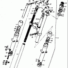 TM400 1971-1975 Передняя вилка